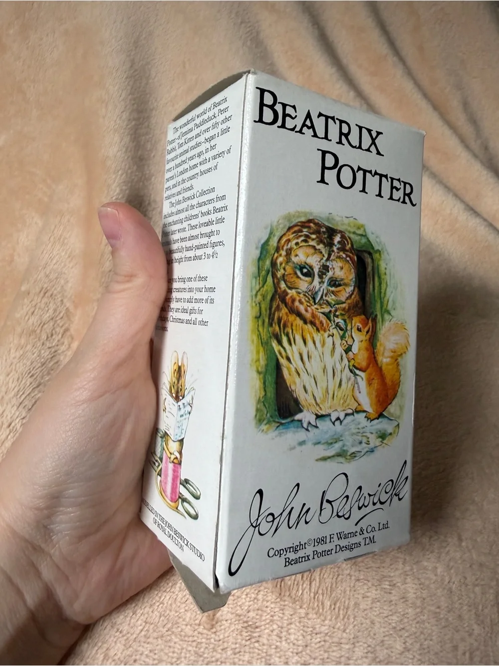 Beswick Beatrix Potter Benjamin Bunny Figurine England With Vintage Box